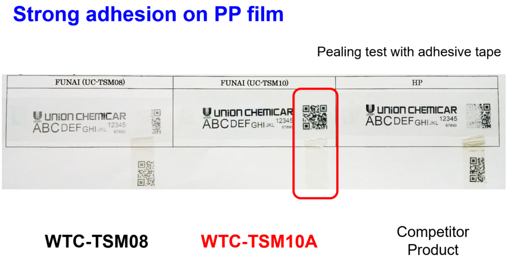 PP adhesion of TSM10A